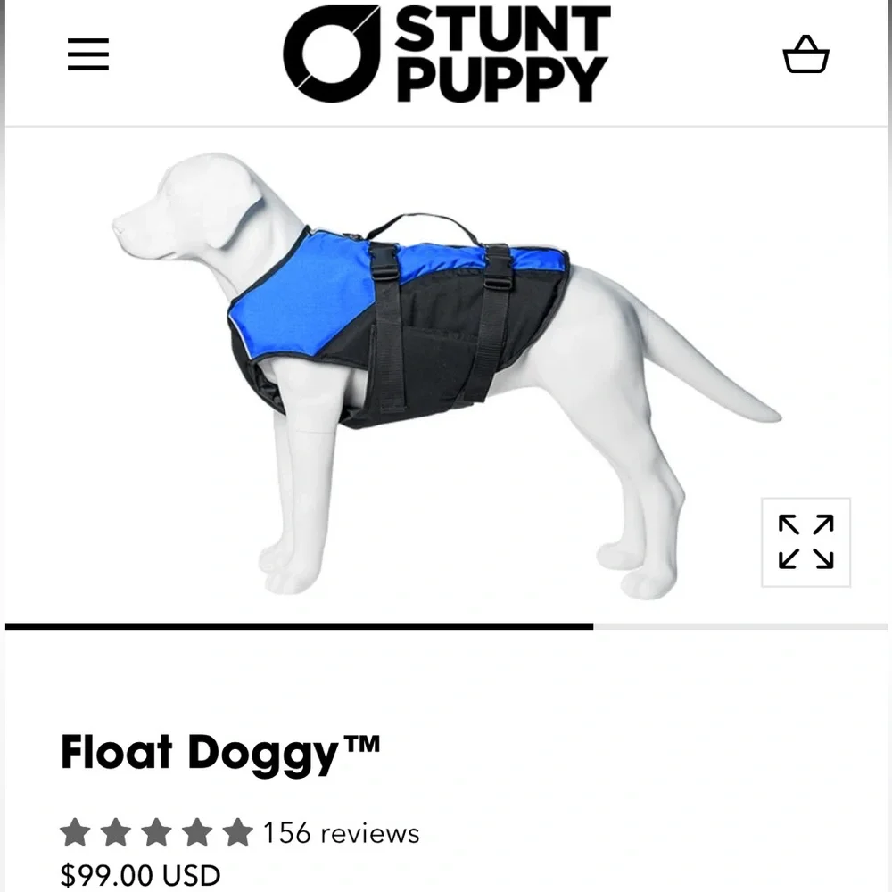 Stunt Puppy Blue Life Jacket, M